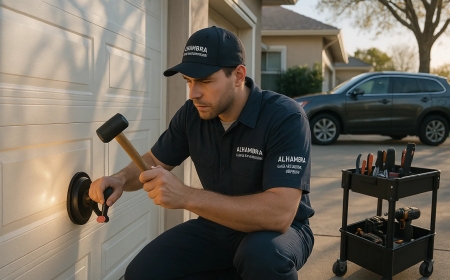How Fast Can You Get Garage Door Dents Repaired in Alhambra?