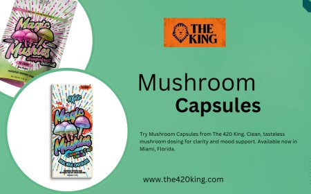 Mushroom Capsules from The 420 King for Clean Wellness Boost