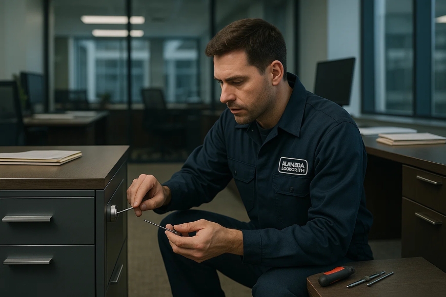 Why Do So Many Alameda Offices Rely on Professional File Cabinet Lock Replacement?